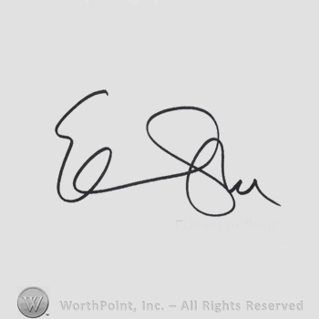 Signature: Elisabeth Shue.