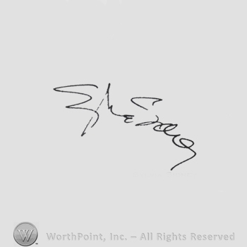 Signature: Sylvia Sidney.