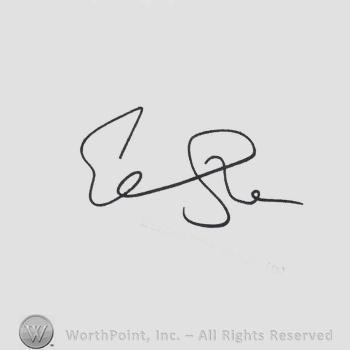 Signature: Elisabeth Shue.