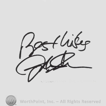 Signature: Jonathan Silverman.