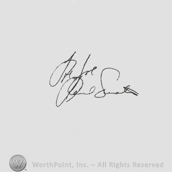 Signature: Frank Sinatra.