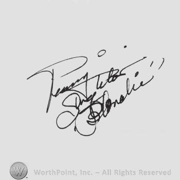 Signature: Penny Singleton.