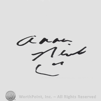Signature: Anna Nicole Smith.