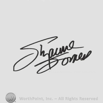 Signature: Suzanne Somers.