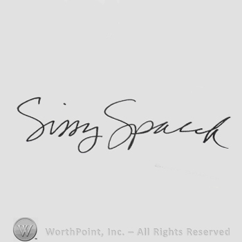 Signature: Sissy Spacek.