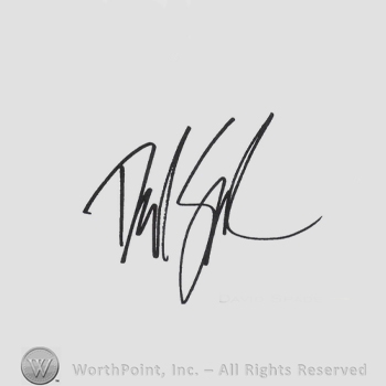Signature: David Spade.