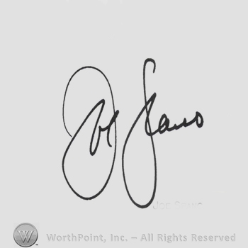 Signature: Joe Spano.