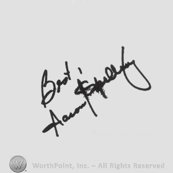 Signature: Aaron Spelling.