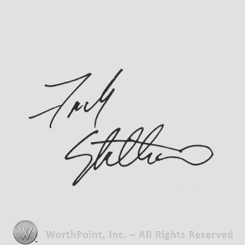 Signature: Frank Stallone.