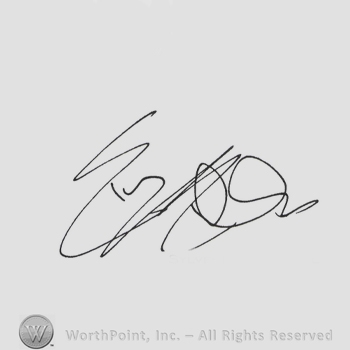 Signature: Sylvester Stallone.