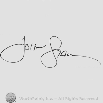 Signature: John Stamos.