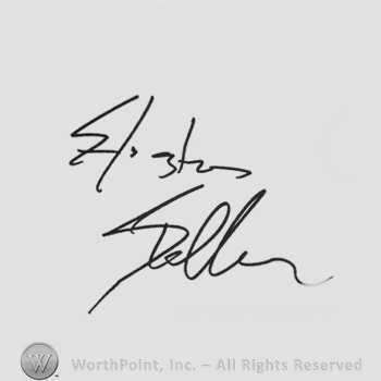 Signature: Sylvester Stallone.