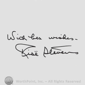 Signature: Rise Stevens.
