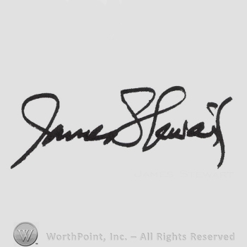 Signature: James Stewart.
