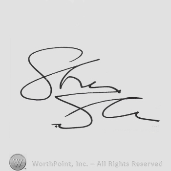 Signature: Sharon Stone.