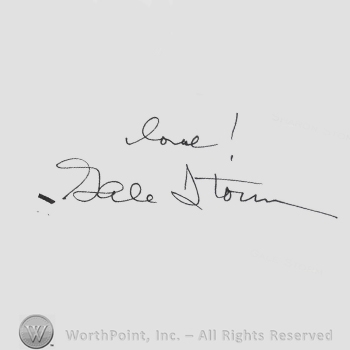 Signature: Gale Storm.