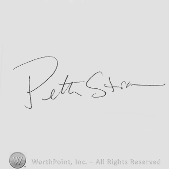 Signature: Peter Strauss.