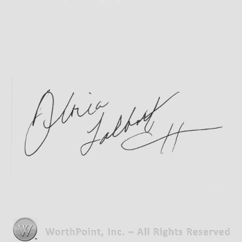 Signature: Gloria Talbot.