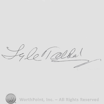 Signature: Lyle Talbot.