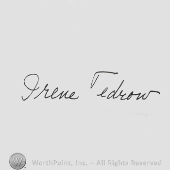 Signature: Irene Tedrow.