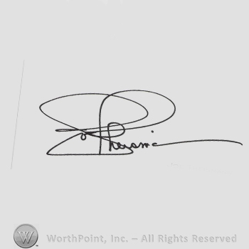 Signature: Joe Theismann.