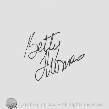 Signature: Betty Thomas.