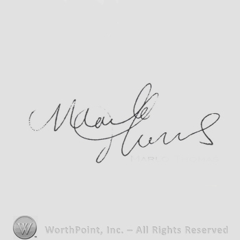 Signature: Marlo Thomas.
