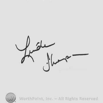 Signature: Linda Thompson.