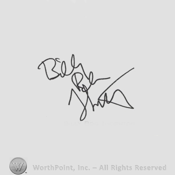 Signature: Billy Bob Thornton.