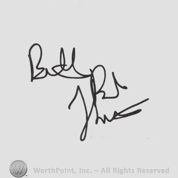 Signature: Billy Bob Thornton.