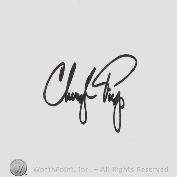 Signature: Cheryl Tiegs.