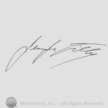 Signature: Jennifer Tilly.