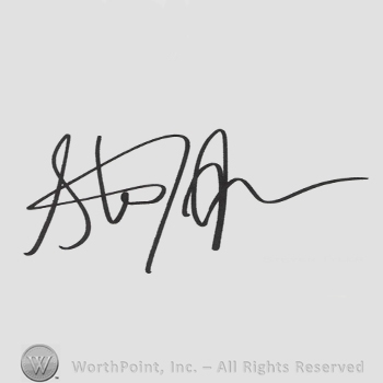 Signature: Steven Tyler.