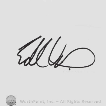 Signature: Eddie Van Halen.