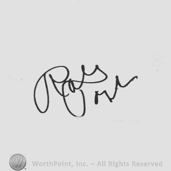 Signature:Robert Vaughn.