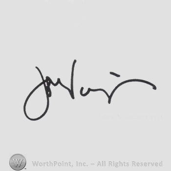 Signature: Jon Voight.