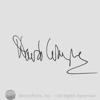 Signature: David Wayne.