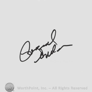 Signature: Raquel Welch.