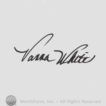 Signature: Vanna White.