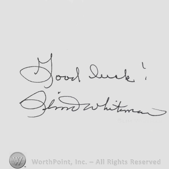 Signature: Slim Whitman.