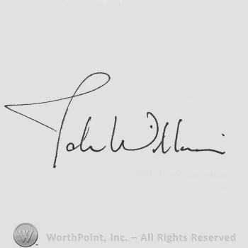 Signature: John Williams.