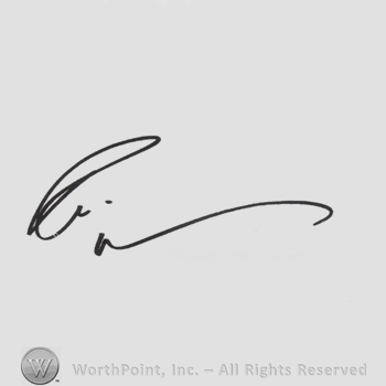 Signature: Robin Williams.