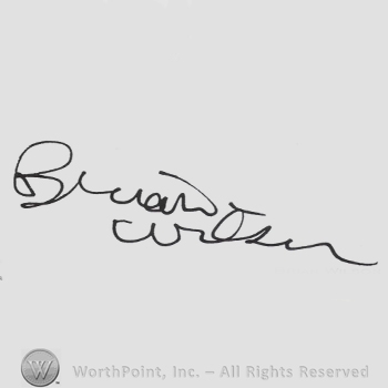 Signature: Brian Wilson.