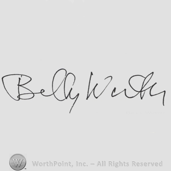 Signature: Billy Wirth.