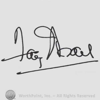 Signature: Fay Wray.