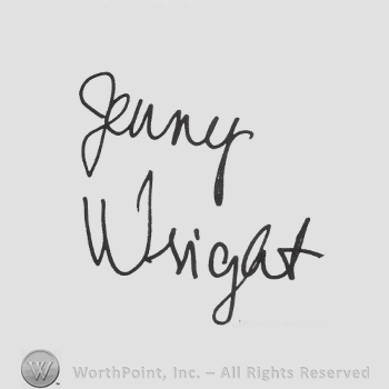 Signature: Jenny Wright.