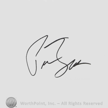 Signature: Pia Zadora.