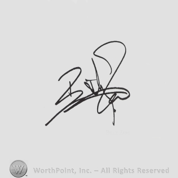 Signature: Billy Zane.