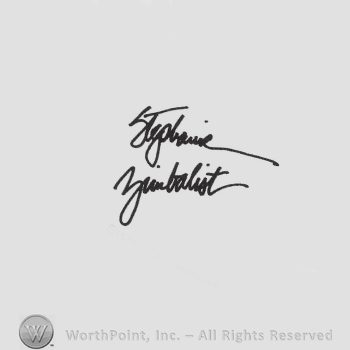 Signature: Stephanie Zimbalist.