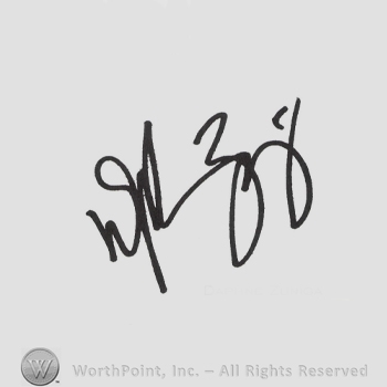 Signature: Daphne Zuniga.